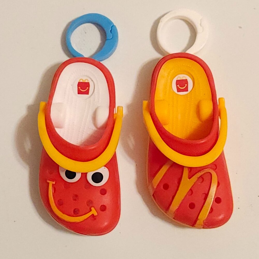 CUTE MINI McDonald's Crocs Key Chains Lot of 2